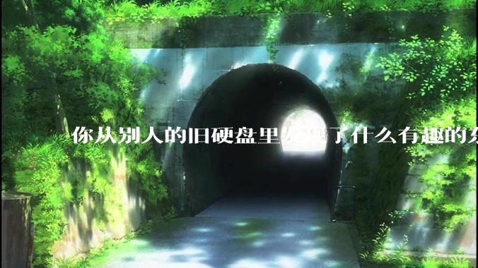 你从别人的旧硬盘里发现了什么有趣的东西？